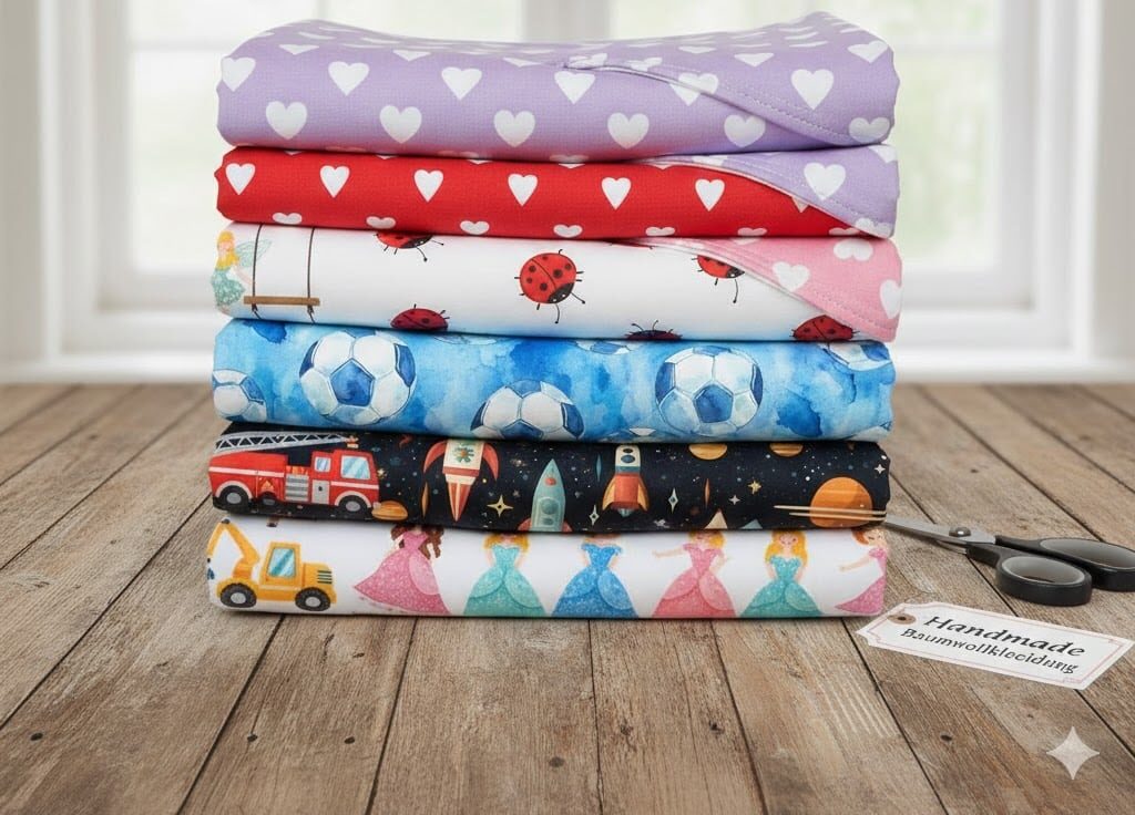 Gefaltete gemusterte Baumwollstoffe für handmade Baumwollkleidung