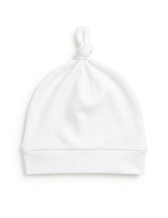 Weiße Baby Baumwollmütze für Jungen und Mädchen