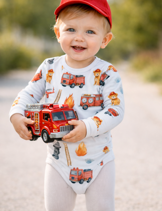 Baby Body Feuerwehr langarm Junge