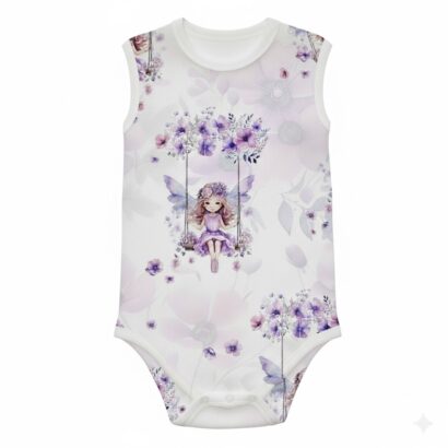 Baby Body Mädchen Feen Lila ärmellos