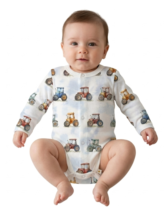 Baby Bodys für Jungen mit Druckknöpfen vorne