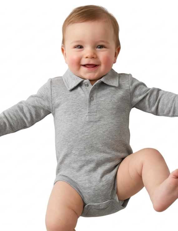 Baby Bodys für Jungen mit Stehkragen / Kragen