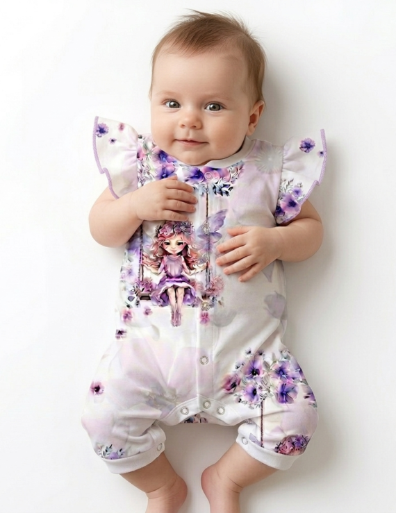 Baby Bodys für Mädchen mit Bein