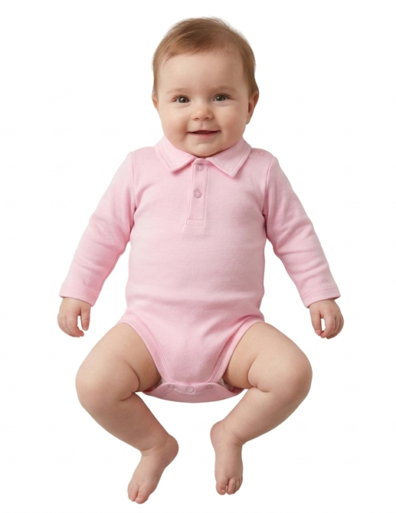 Baby Bodys für Mädchen mit Stehkragen / Kragen
