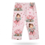 Baby-Capri-Leggings Mädchen Feen rosa