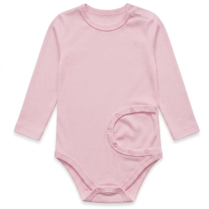 Baby PEG Body Mädchen langarm rosa