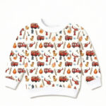 Baby Pullover mit Feuerwehr Auto Muster