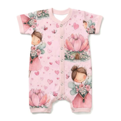 Babybody Mädchen Beinen Feenmotiv