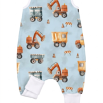 Bagger Lauflernschlafsack aus Futter-Baumwolle für Baby Jungen