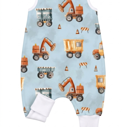 Bagger Lauflernschlafsack aus Futter-Baumwolle für Baby Jungen