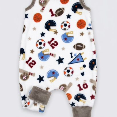 Ball Lauflernschlafsack aus Wellsoft in Creme für Baby Jungen