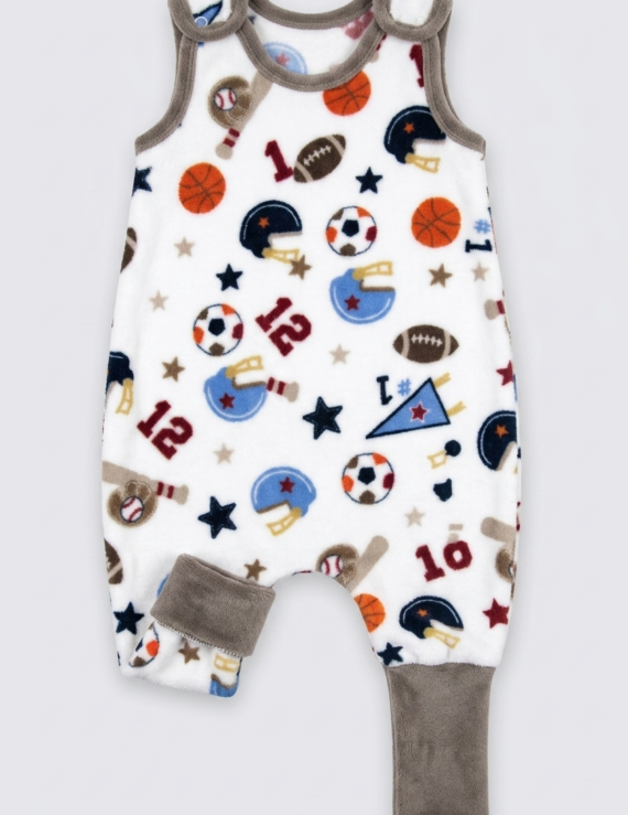 Ball Lauflernschlafsack aus Wellsoft in Creme für Baby Jungen