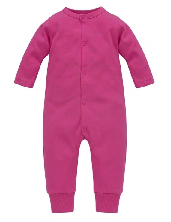 Damen Baumwolle Overall Pink langarm