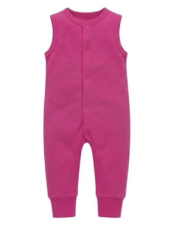 Damen Overall Pink ärmellos Baumwolle