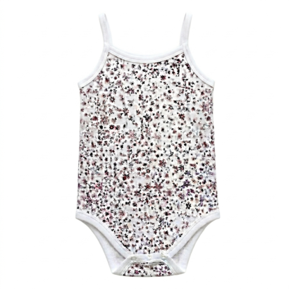Damen Spaghettiträger Body bordeaux Blumenmuster