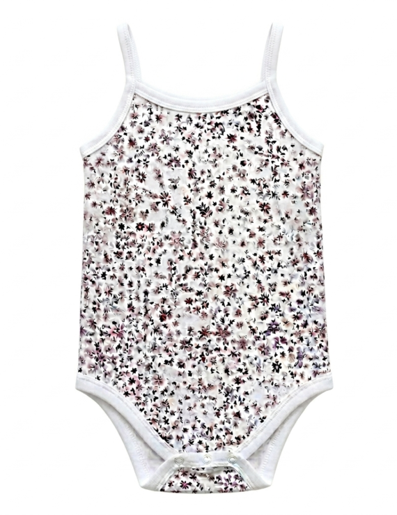 Damen Spaghettiträger Body bordeaux Blumenmuster