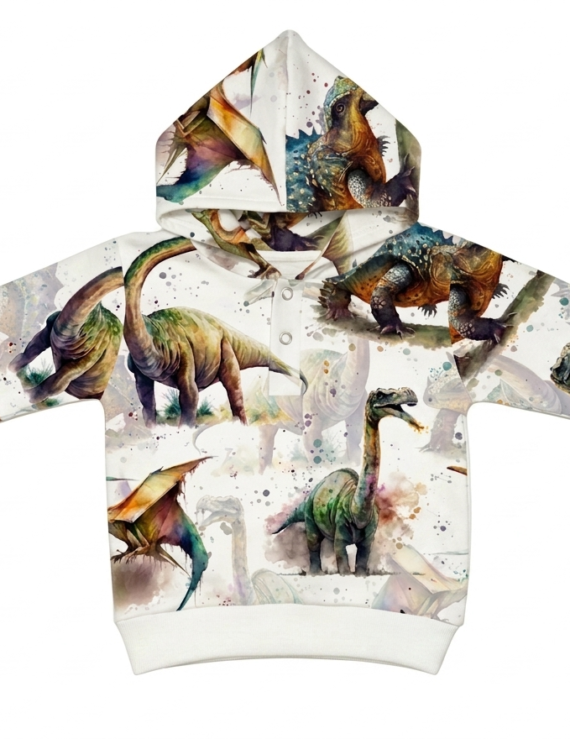 Dino Baby Kapuzenpullover aus Baumwolle für Jungen und Mädchen