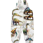 Latzhose mit Dinosaurier-Motiv aus Baumwolle für Baby Jungen und Mädchen
