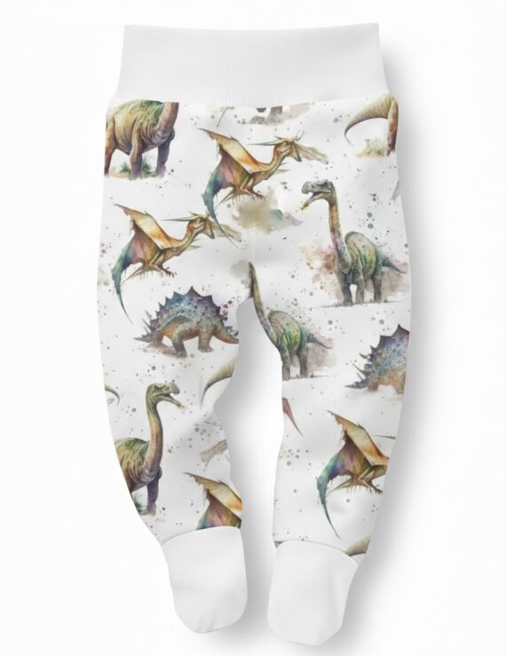 Babyhose mit Dinosaurier-Motiv und Fußteil für Jungen und Mädchen