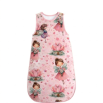 Feen Baby Schlafsack aus Futter-Baumwolle in Rosa für Mädchen bei 22–24 °C