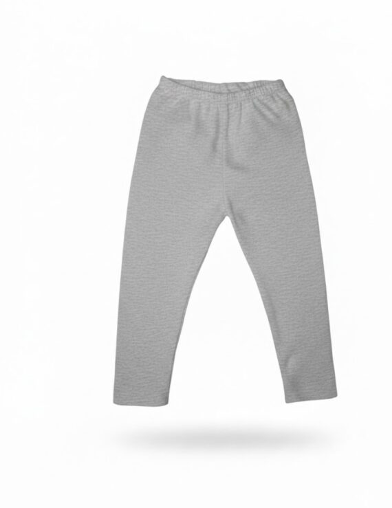 Grau Baby Leggings lange Baumwoll Leggings in Grau für Mädchen