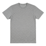 Graues Baby T-Shirt aus Baumwolle mit kurzen Ärmeln