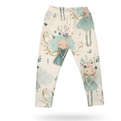 Grüne Feen Baby Leggings lange Baumwoll Leggings für Mädchen
