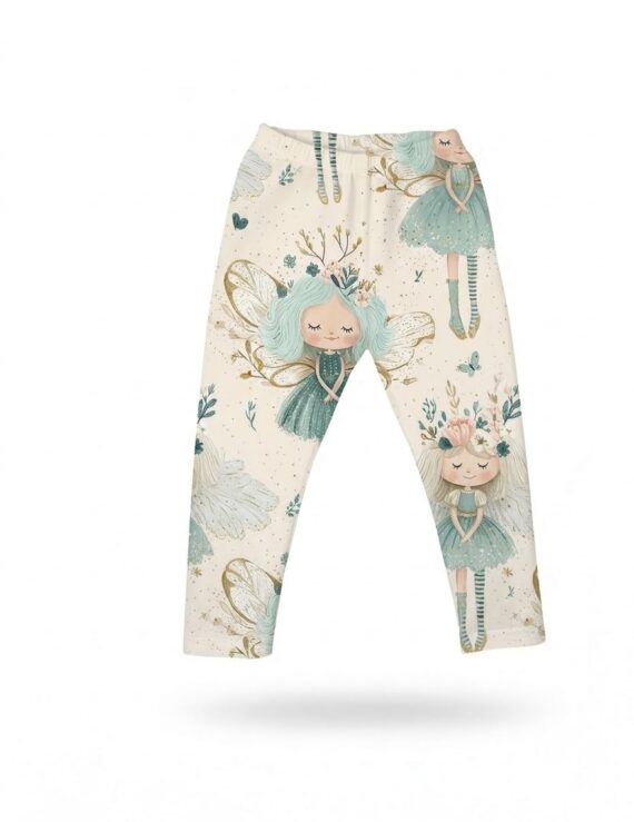 Grüne Feen Baby Leggings lange Baumwoll Leggings für Mädchen