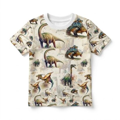 Kinder Jungen T-Shirt mit Dino Muster