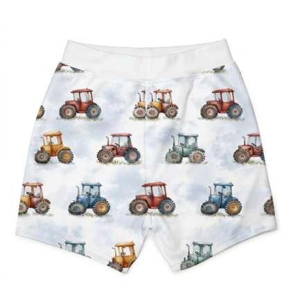 Jungen Kinder Shorts mit bunten Traktoren