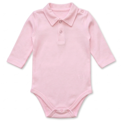 Kinderbody Mädchen langarm rosa