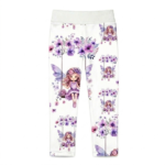 Lila Feen Baby Hose gerade Baumwollhose mit Gummibund für Mädchen