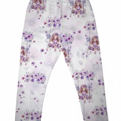 Lila Feen Baby Leggings lange Baumwoll Leggings für Mädchen
