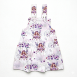 Lila Baby Trägerkleid mit Feen-Muster aus Baumwolle