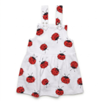 Baby Trägerkleid mit Marienkäfer-Muster aus Baumwolle