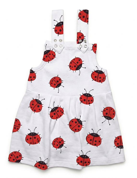 Baby Trägerkleid mit Marienkäfer-Muster aus Baumwolle