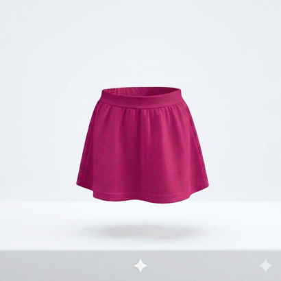Pink Baby Rock aus Baumwolle mit elastischem Bund für Mädchen