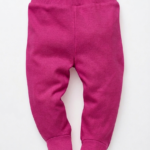 Pink Babyhose Fuß aus Baumwolle mit Fußteil und elastischem Bund für Mädchen