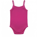 Pink Baby Body mit Spagetti-Trägern aus Baumwolle