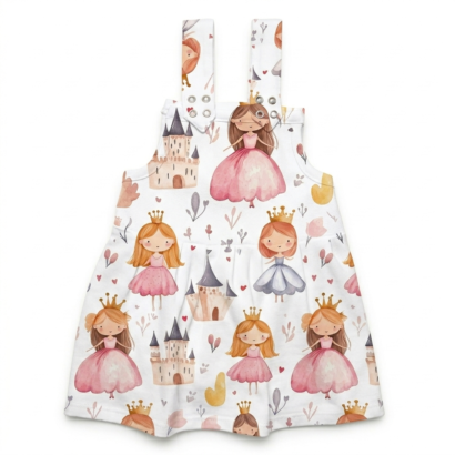 Baby Trägerkleid mit Prinzessinnen-Motiv aus Baumwolle