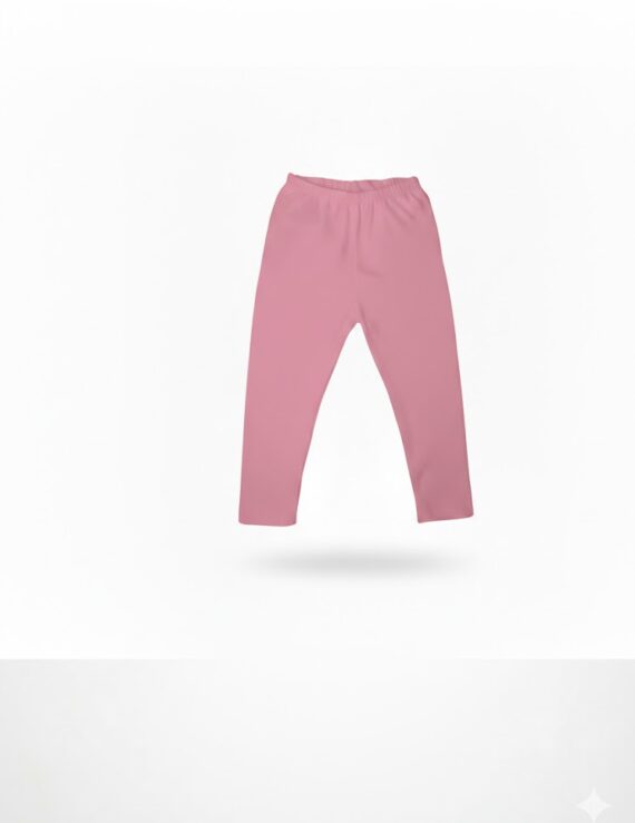 Rosa Baby Leggings lange Baumwoll Leggings in Rosa für Mädchen