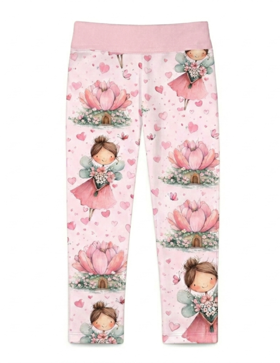 Rosa Feen Baby Hose gerade Baumwollhose mit Gummibund für Mädchen
