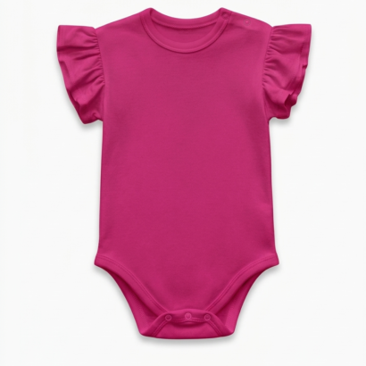 Spezieller Damen-Body mit Rüschen Pink