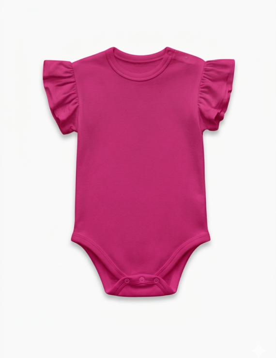Spezieller Damen-Body mit Rüschen Pink