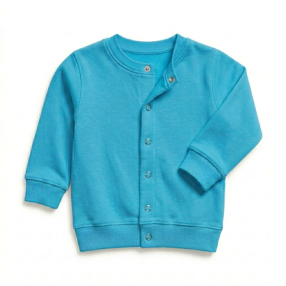 Türkisfarbene Sommer Babyjacke aus Baumwolle für Jungen