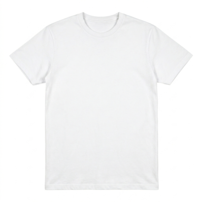 Weißes Baby T-Shirt aus Baumwolle mit kurzen Ärmeln