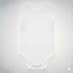 Weißer Ärmellos Kinder Body
