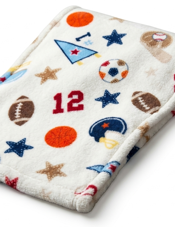 Baby Jungen Wellsoft Schal mit Ballmuster