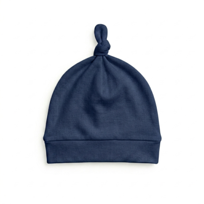 Dunkelblaue Kinder Mütze Baumwolle Jungen