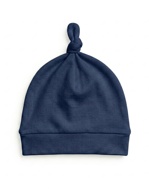 Dunkelblaue Kinder Mütze Baumwolle Jungen